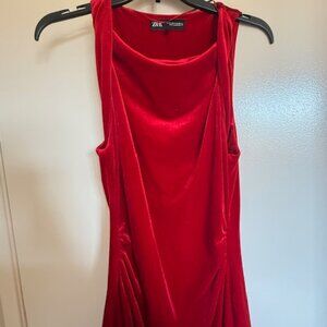 Red Velvet Zara Dress
